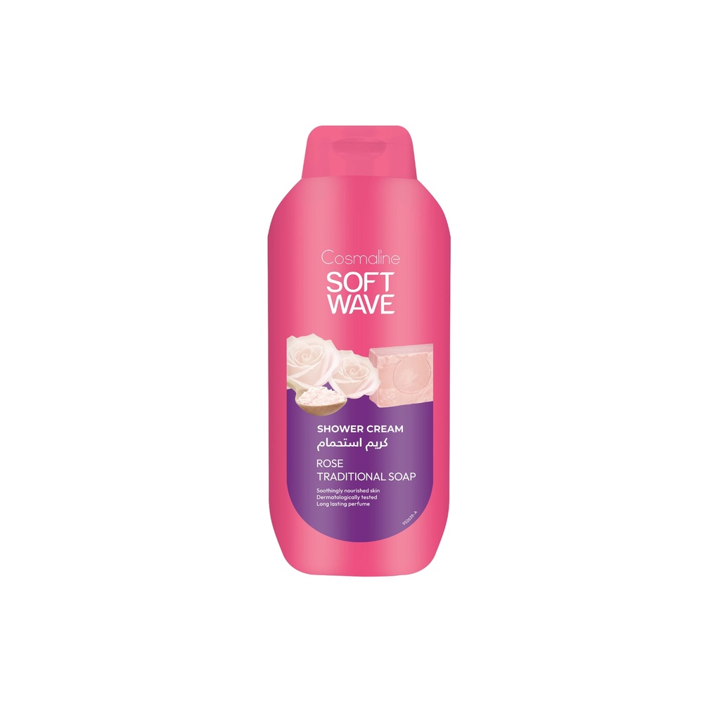 Soft Wave Rose Traditional Soap Shower Cream 650ML