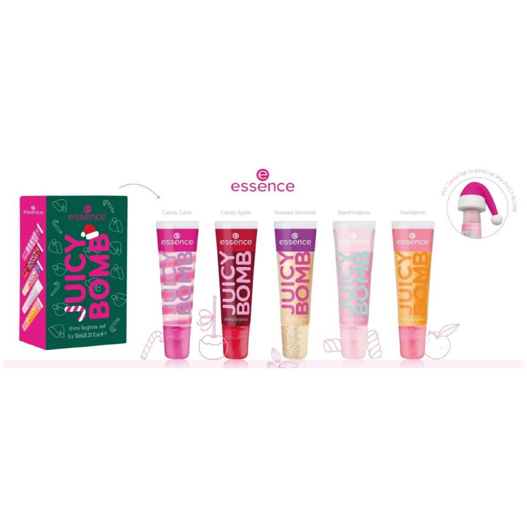 essence Juicy Bomb Christmas Shiny Lip gloss Set