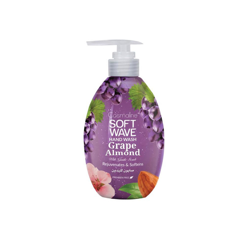 Soft Wave Hand Wash Scrub Almond Grape 550Ml