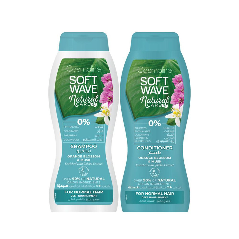 Soft Wave Natural Care Set (Shampoo & Conditioner) for Normal Hair