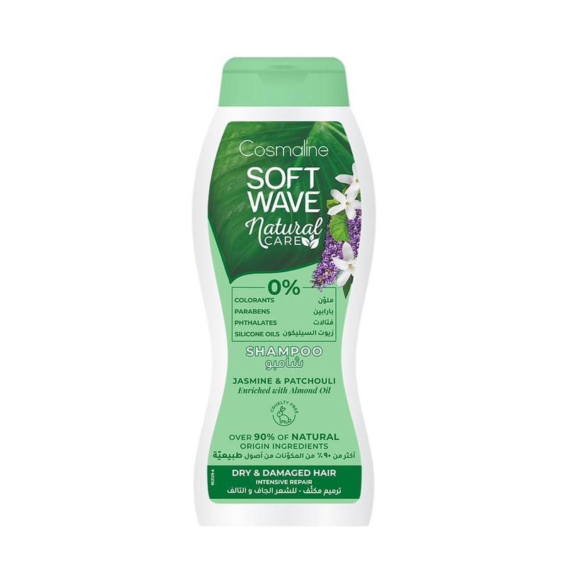 Soft Wave Natural Care Shampoo For Dry & Damaged Hair 400Ml