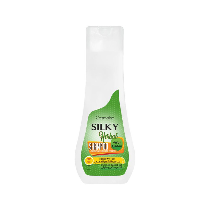 Silky Herbal Shampoo For Greasy Hair 500Ml