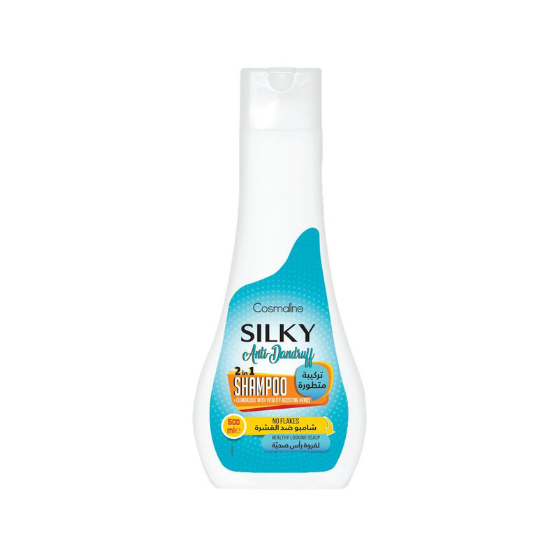 Silky 2 in 1 Anti-Dandruff Shampoo & Conditioner 500ML