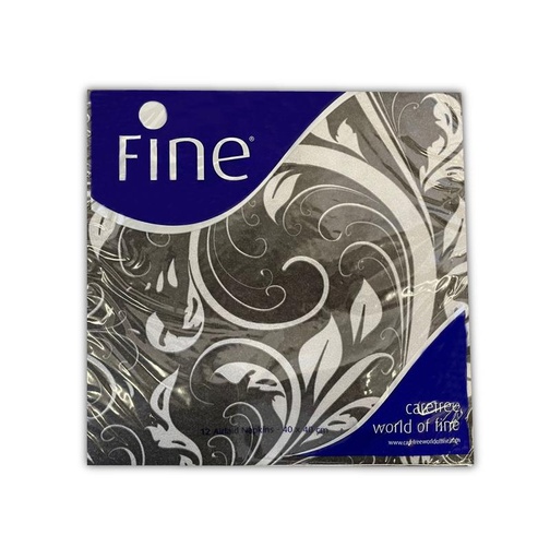 [F0003089] Fine Napkin 40-1Ply Black *12