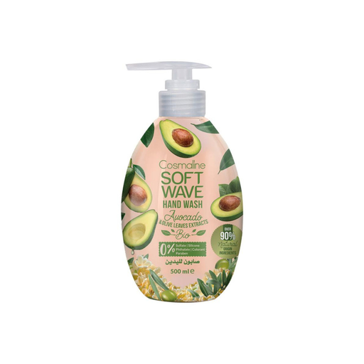 [175451] Soft Wave Hand Wash Avocado & Olive Leaves Extracts Bio 500Ml