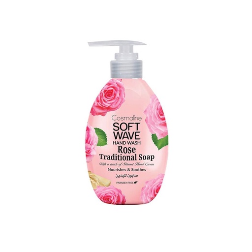 [176530] Soft Wave Hand Wash Rose Traditional Soap 550Ml