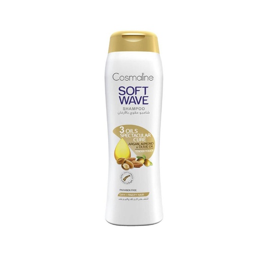 [174876]  Soft Wave 3 Oils Spectacular Cure Shampoo For Dry/Frizzy Hair 400Ml