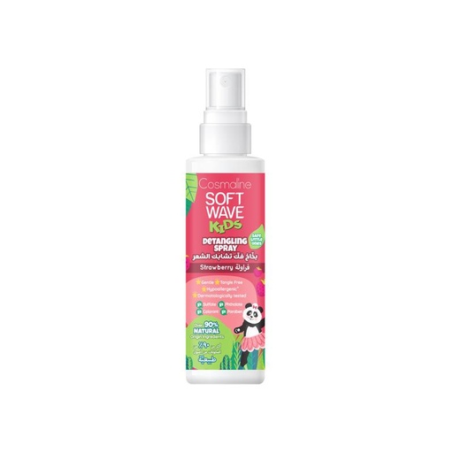 [174501] Soft Wave Kids Detangling Spray Strawberry & 6 Natural Herbal Extracts 125Ml