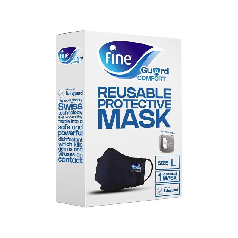 Fine Guard Comfort Face Mask (Size Large) - Blue Color