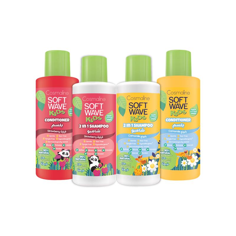 Soft Wave Kids Natural Discovery Kit 4X60Ml