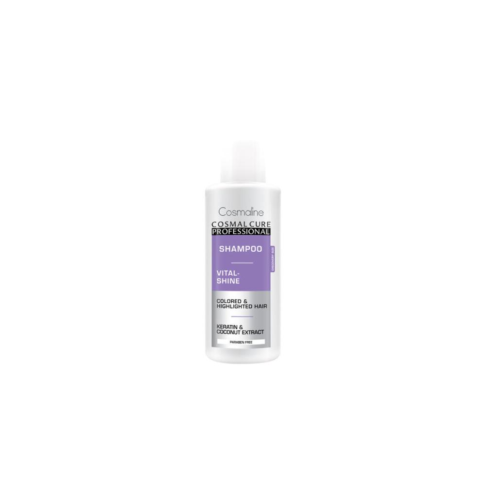 Cosmal Cure Professional Vital Shine Shampoo For Colored & Highlighted Hair 60ML