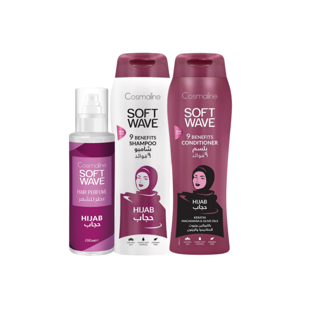 Soft Wave Hijab Set (Shampoo, Conditioner, Perfume)