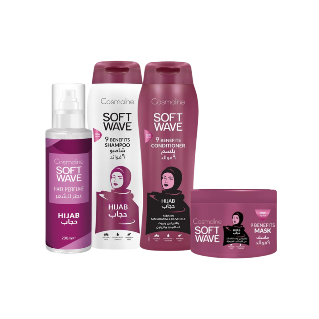Soft Wave Hijab Set (Shampoo, Conditioner, Mask, Perfume)