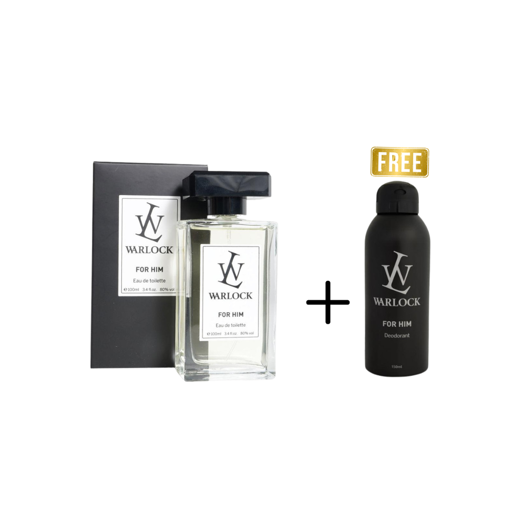 Warlock For Him EDT 100ml +Free Warlock Deodorant For Men 150Ml