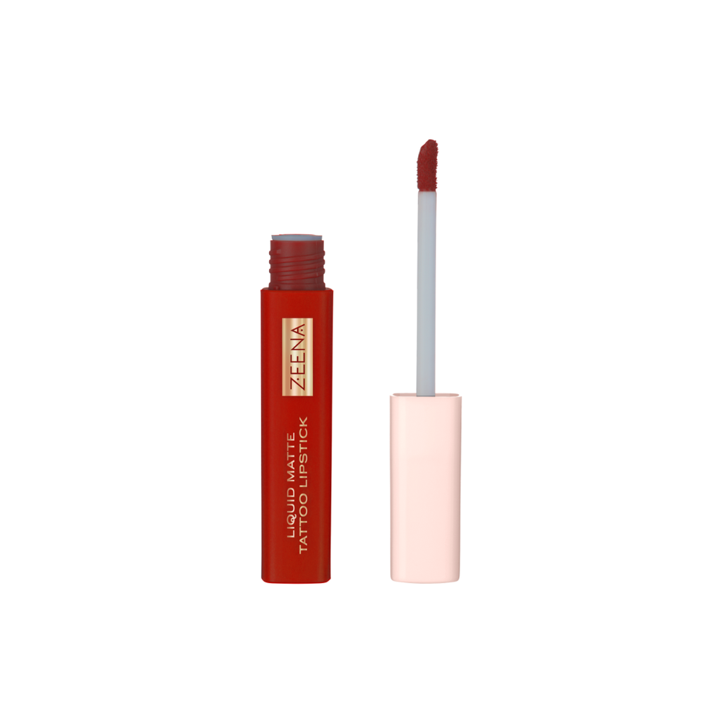 Zeena Liquid Matte Tattoo Lipstick 080 Royal Red 