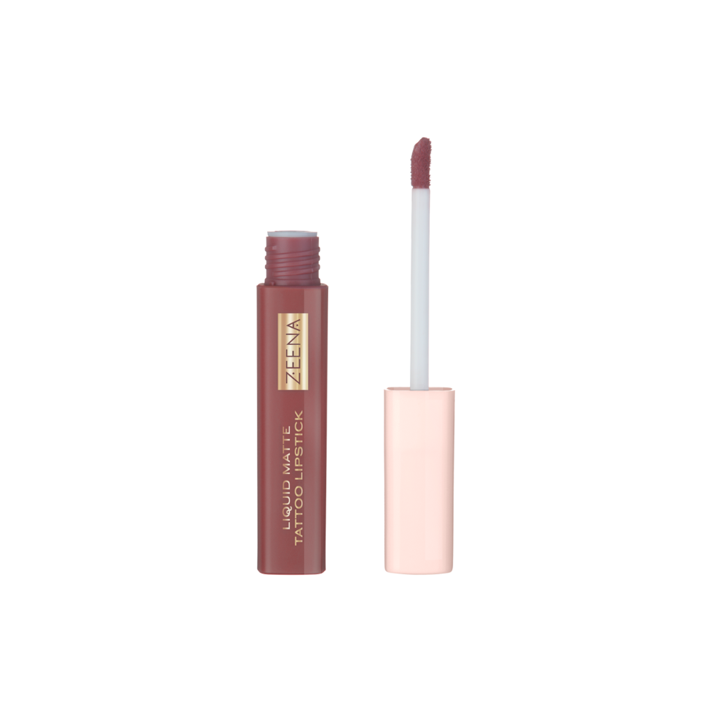 Zeena Liquid Matte Tattoo Lipstick 090 Dark Rosewood
