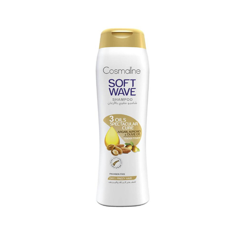 Soft Wave 3 Oils Spectacular Cure Shampoo For Dry/Frizzy Hair 400Ml