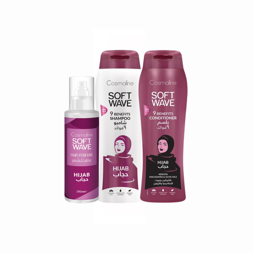 [Set291] Soft Wave Hijab Set (Shampoo, Conditioner, Perfume)