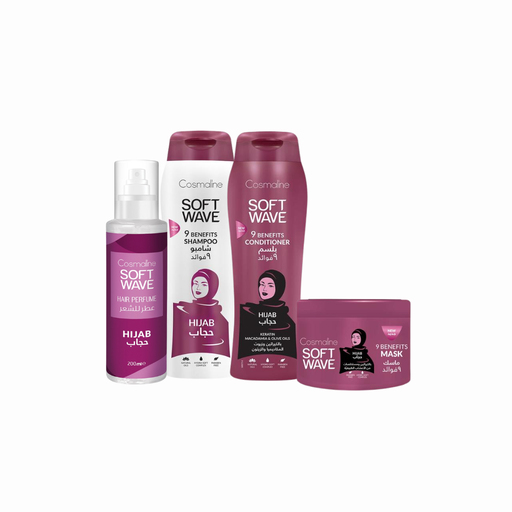[Set293] Soft Wave Hijab Set (Shampoo, Conditioner, Mask, Perfume) 