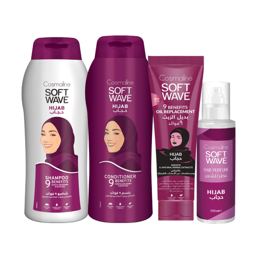 [set502] Soft Wave Hijab Set (Shampoo 600ml, Conditioner 600ml, Oil Replacement, Perfume)