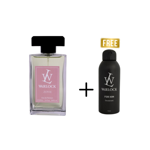 [set603] Warlock Zoyie EDT 100ml + Free Warlock Deodorant For Men 150Ml