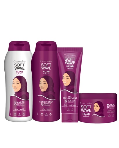 [set501C] Soft Wave Hijab Full Set 600ml