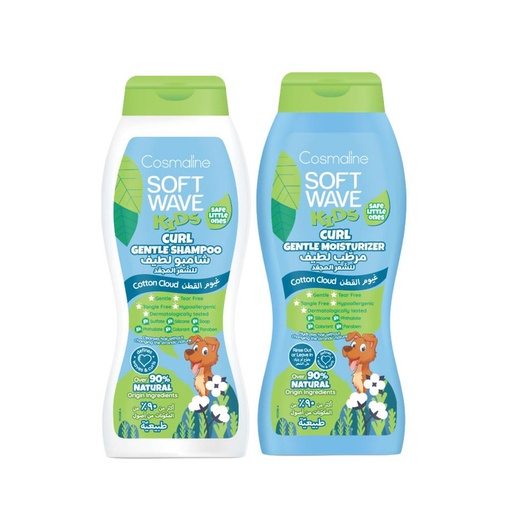 [Set55C] Soft Wave Kids Curl Gentle Set (Shampoo & Conditioner)