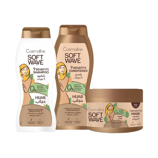 [Set45C] Soft Wave Hijab Sulfate Free Full Set