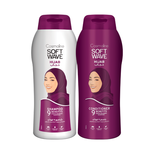[set506B] Soft Wave Hijab Set (Shampoo 600ml & Conditioner 600ml)