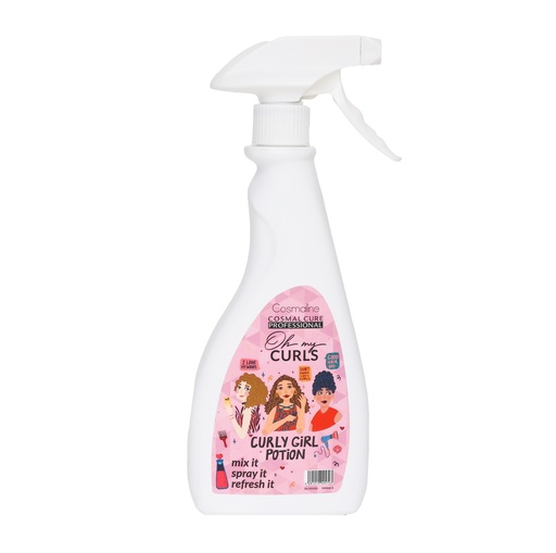 [939100] Cosmal Cure Professional Oh My Curls Refresh Curl Potion 400Ml (Empty Bottle)