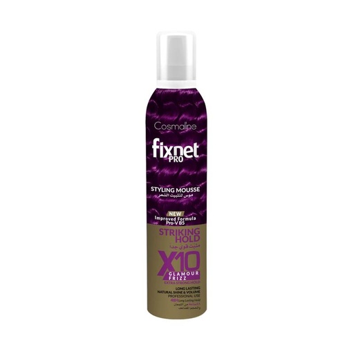 [191240] Fixnet Pro Styling Mousse X10 Glamour Volume 300Ml