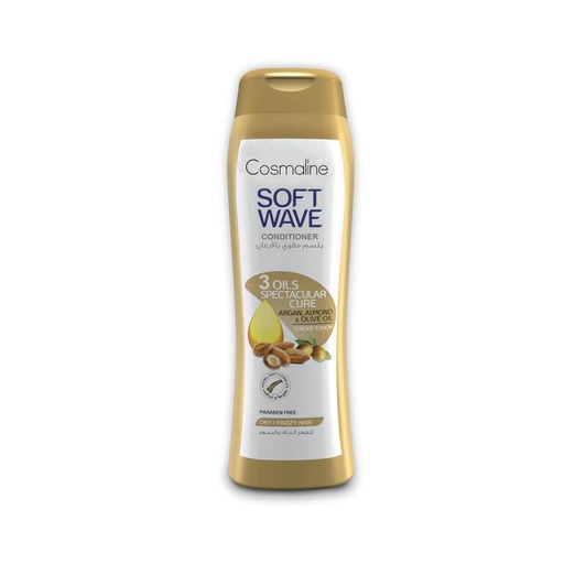 [174877] Soft Wave 3 Oils Spectacular Cure Conditioner For Dry/Frizzy Hair 400Ml