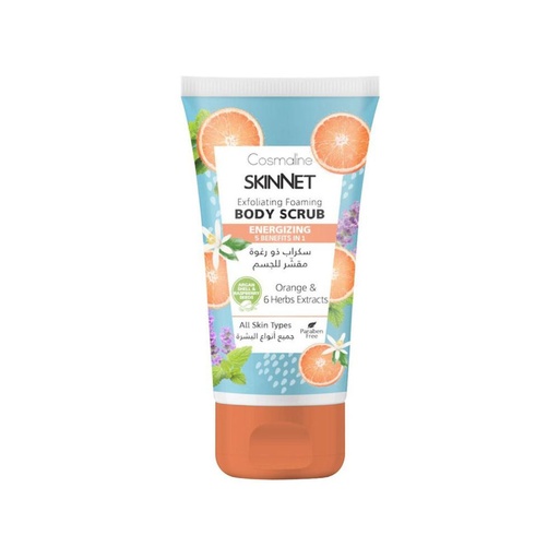 [180755] Skinnet Energizing Exfoliating Foaming Body Scrub 150Ml